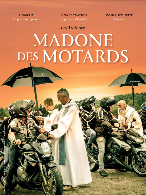 couverture revue des 3 ave hors série madone des motards